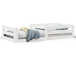 vidaXL Cadre de lit sans matelas Blanc 80x160 cm bois de pin massif