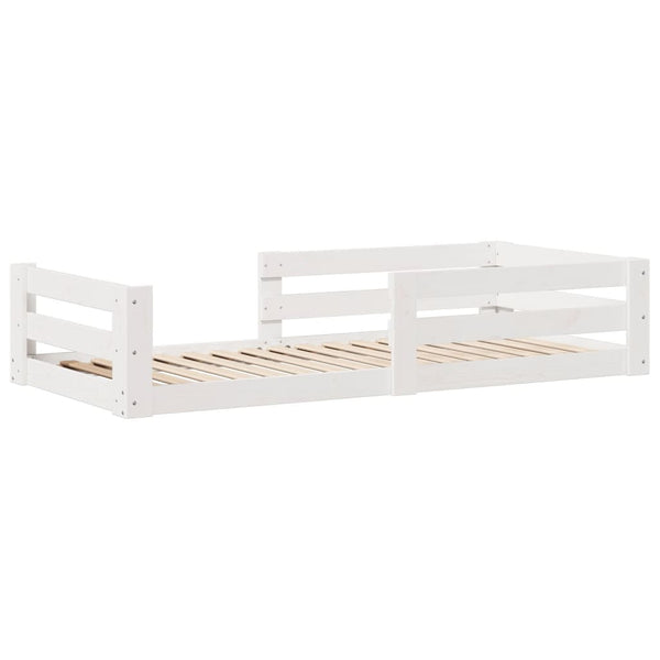 vidaXL Cadre de lit sans matelas Blanc 80x160 cm bois de pin massif