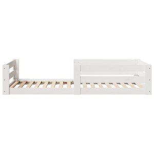 vidaXL Cadre de lit sans matelas Blanc 80x160 cm bois de pin massif