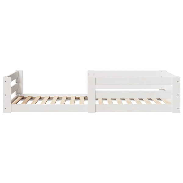 vidaXL Cadre de lit sans matelas Blanc 80x160 cm bois de pin massif