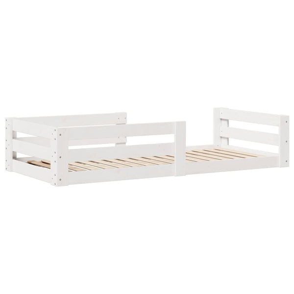 vidaXL Cadre de lit sans matelas Blanc 80x160 cm bois de pin massif