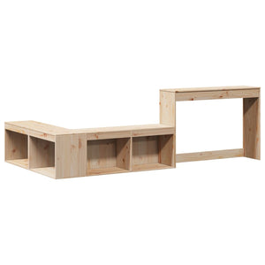 Nachttisch mit Schreibtisch Kiefer Massivholz