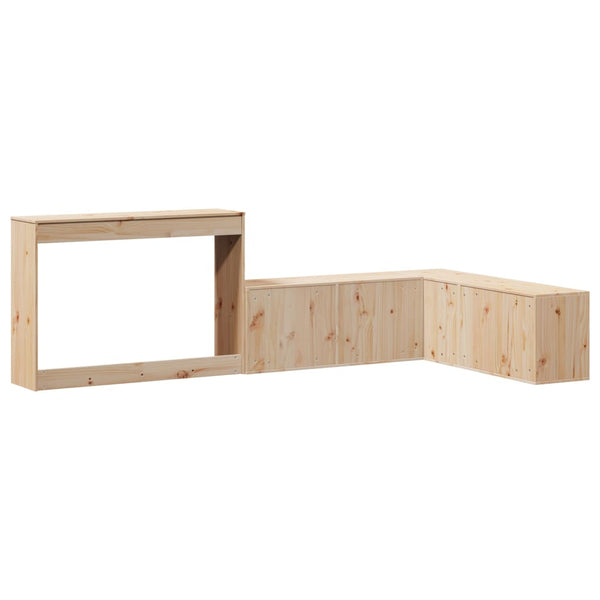 Nachttisch mit Schreibtisch Kiefer Massivholz