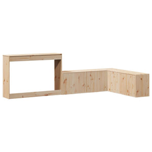 vidaXL Table de chevet avec bureau 222x107x75 cm pin massif
