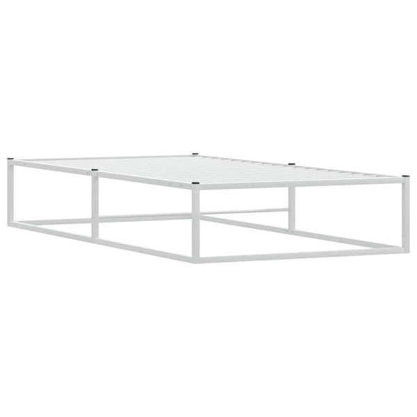Bettgestell Weiß 90x200 cm Metall