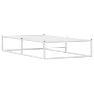 Bettgestell Weiß 90x200 cm Metall