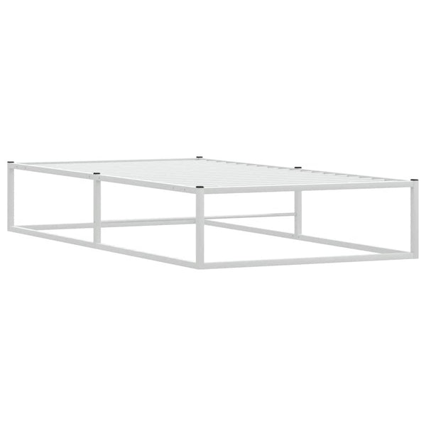 Bettgestell Weiß 100x200 cm Metall