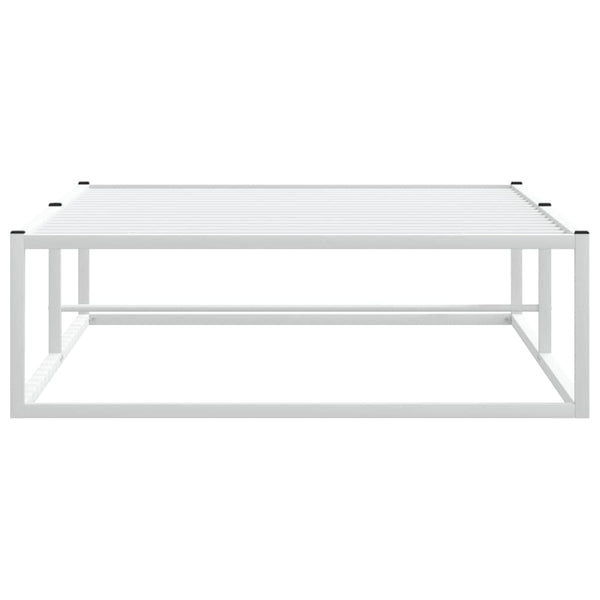 Bettgestell Weiß 100x200 cm Metall