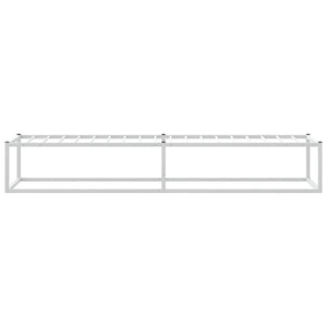 Bettgestell Weiß 100x200 cm Metall