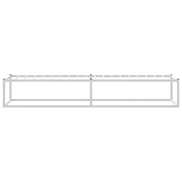 Bettgestell Weiß 100x200 cm Metall