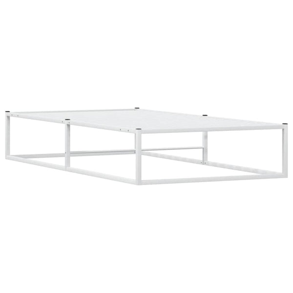 Bettgestell Weiß 100x200 cm Metall
