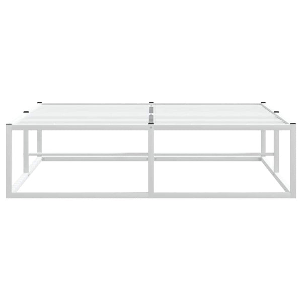 Bettgestell Weiß 120x200 cm Metall