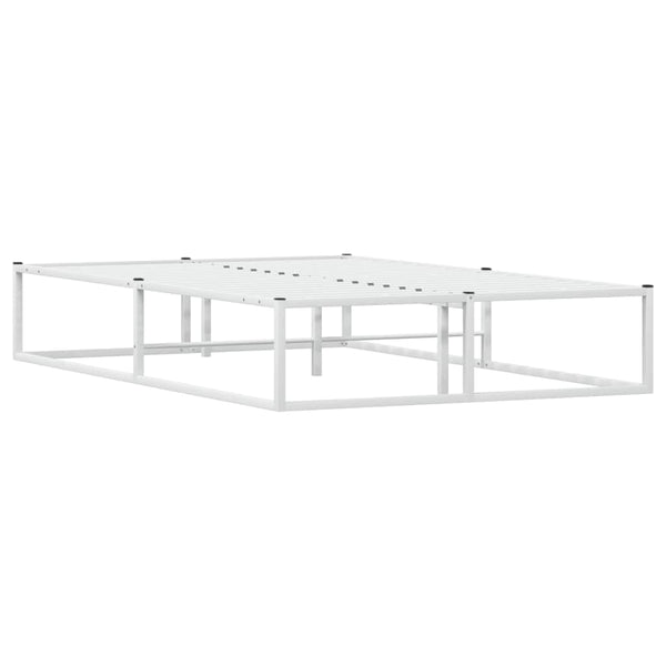 Bettgestell Weiß 120x200 cm Metall