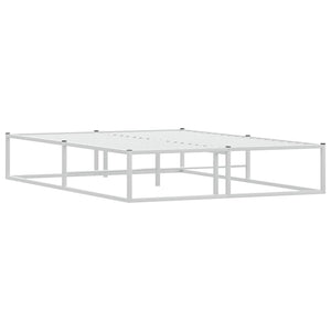 Bettgestell Weiß Metall 140x200 cm