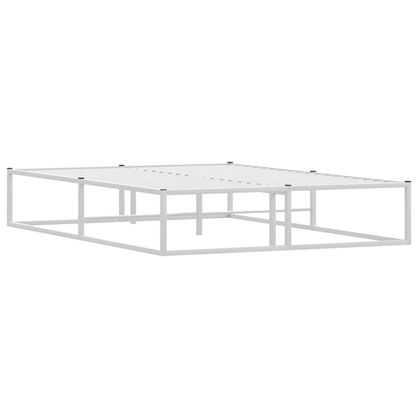 Bettgestell Weiß Metall 140x200 cm