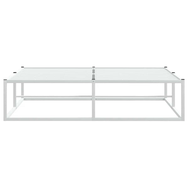 Bettgestell Weiß Metall 140x200 cm