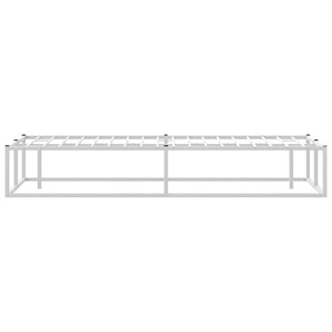 Bettgestell Weiß Metall 140x200 cm
