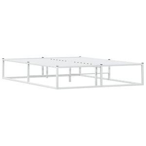 Bettgestell Weiß Metall 140x200 cm