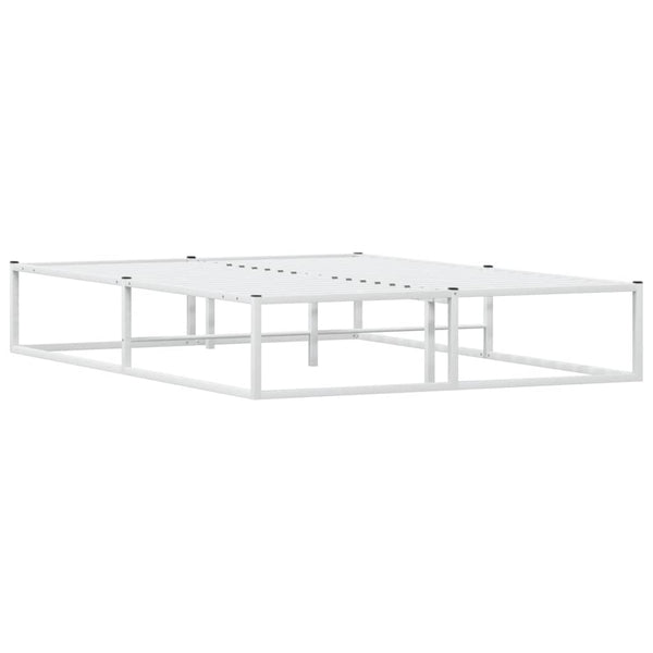 Bettgestell Weiß Metall 140x200 cm