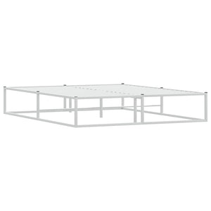 Bettgestell Weiß 160x200 cm Metall