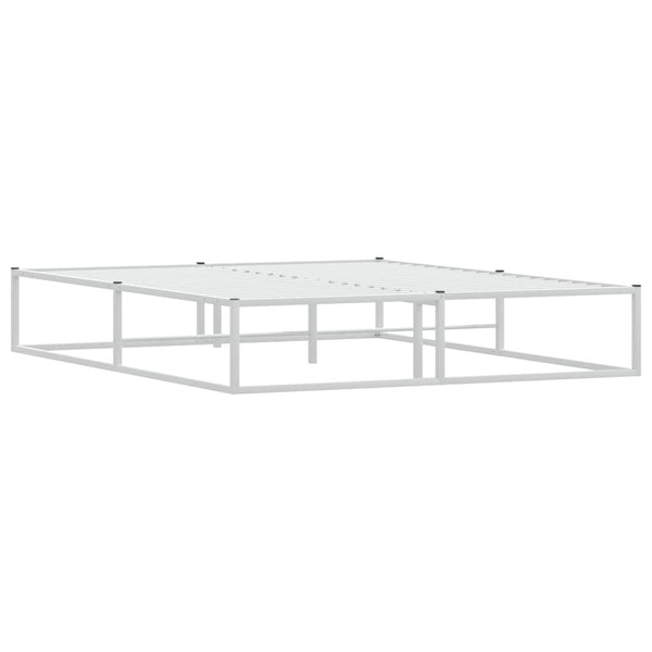 Bettgestell Weiß 160x200 cm Metall