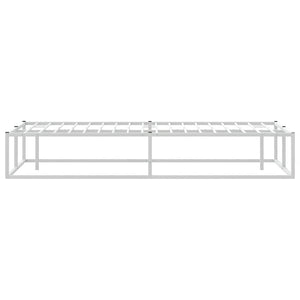 Bettgestell Weiß 160x200 cm Metall