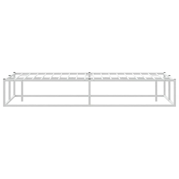 Bettgestell Weiß 160x200 cm Metall