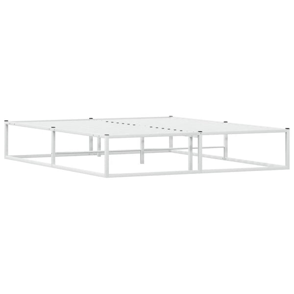 Bettgestell Weiß 160x200 cm Metall