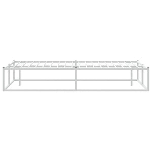 Bettgestell Weiß 200x200 cm Metall