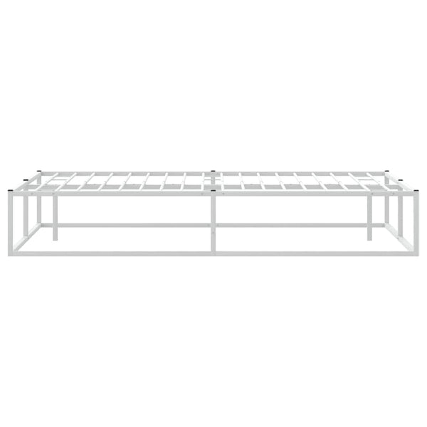 Bettgestell Weiß 200x200 cm Metall