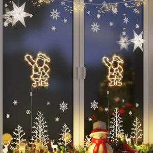 Weihnachtsbeleuchtung Weihnachtsmann Silhouette 2 Stk. LED