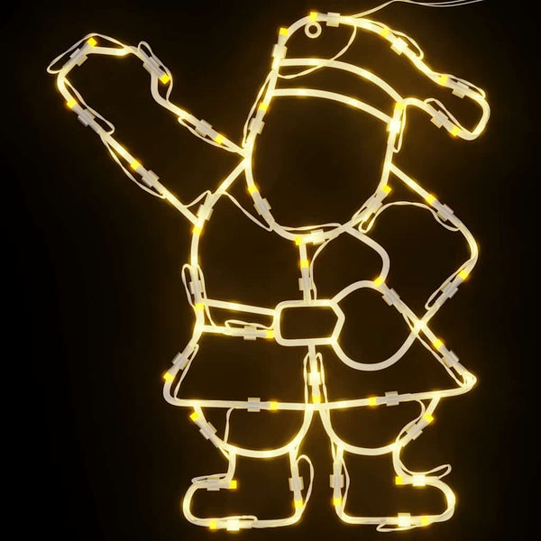 Weihnachtsbeleuchtung Weihnachtsmann Silhouette 2 Stk. LED