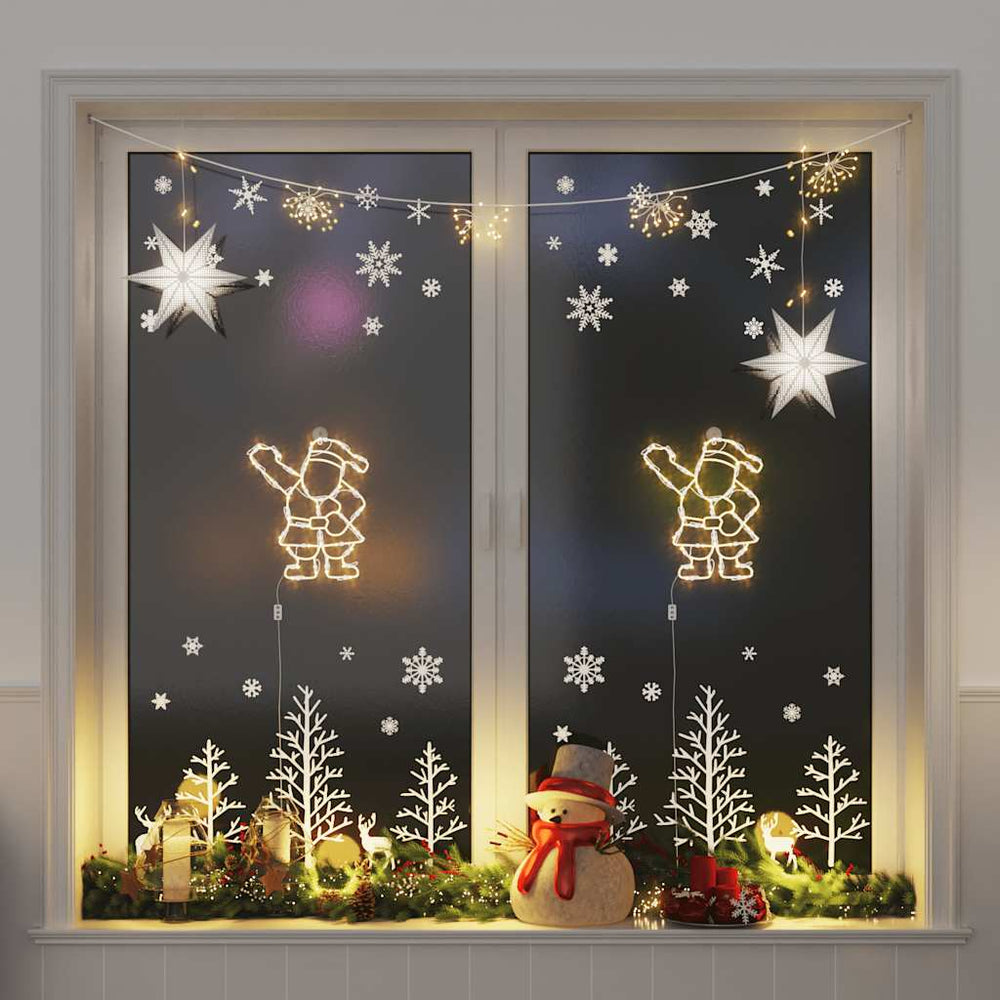 Weihnachtsbeleuchtung Weihnachtsmann Silhouette 2 Stk. LED