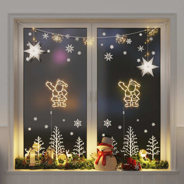 Weihnachtsbeleuchtung Weihnachtsmann Silhouette 2 Stk. LED