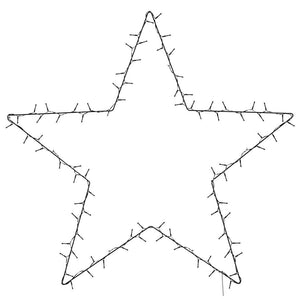 Weihnachtsbeleuchtung Stern Silhouette 115 LEDs