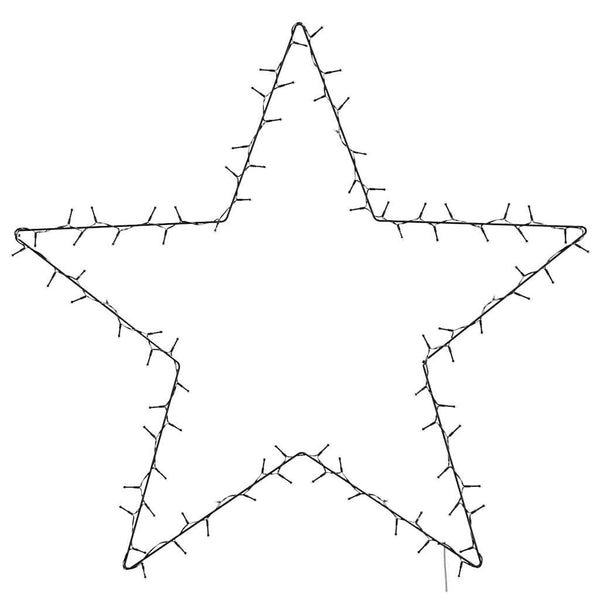 Weihnachtsbeleuchtung Stern Silhouette 115 LEDs