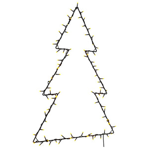 Weihnachtsbaum Silhouette Lichterkette - 115 LEDs