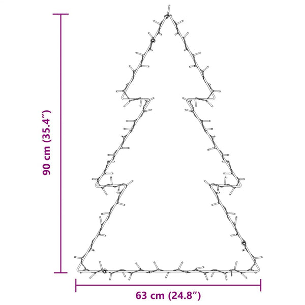 Weihnachtsbaum Silhouette Lichterkette - 115 LEDs