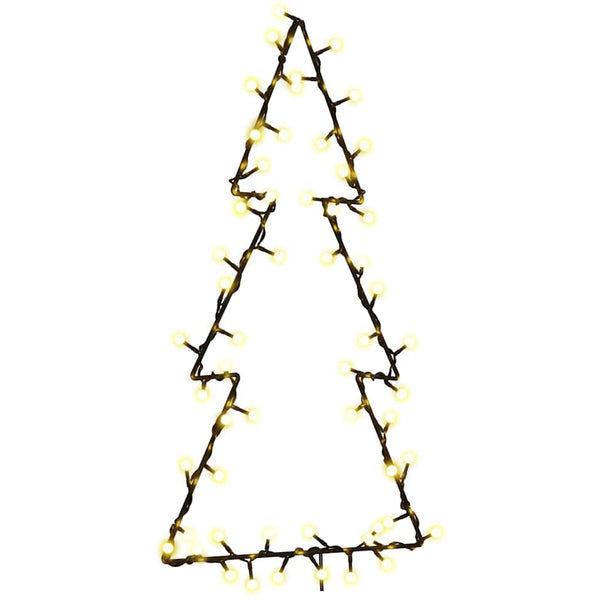 Weihnachtsbaum Silhouette mit 80 LEDs