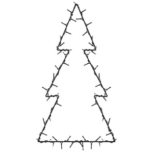 Weihnachtsbaum Silhouette mit 80 LEDs