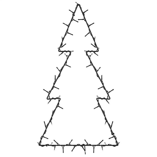 Weihnachtsbaum Silhouette mit 80 LEDs