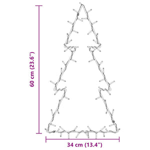 Weihnachtsbaum Silhouette mit 80 LEDs