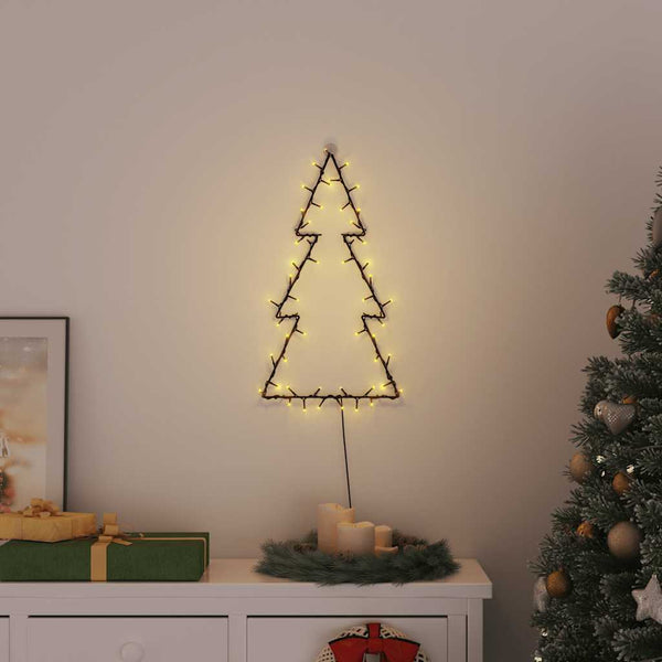 Weihnachtsbaum Silhouette mit 80 LEDs