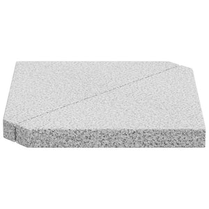 Schirmgewicht Dreieckig Grau Granit 2er Set