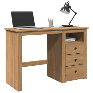 Massivholz Schreibtisch Kiefer 112 cm
