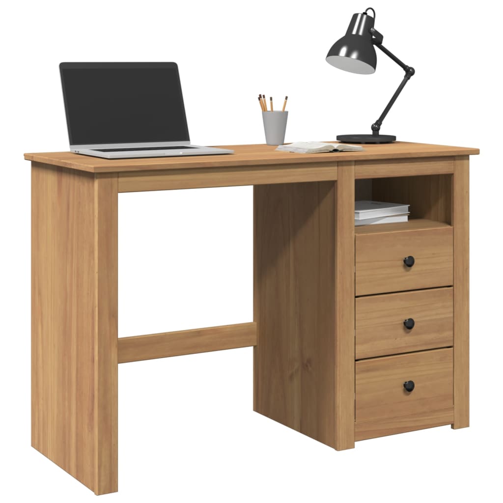 Massivholz Schreibtisch Kiefer 112 cm