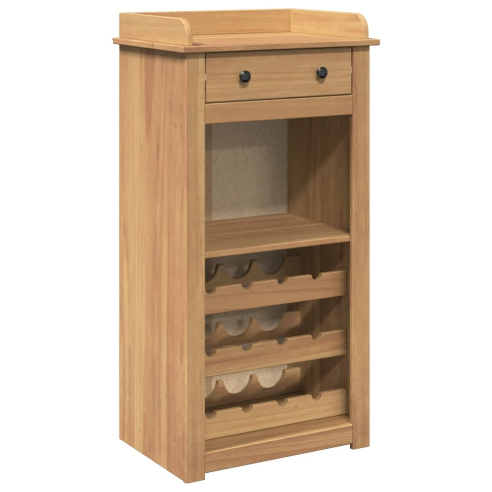 Weinregal Massivholz Kiefer 57x40x111,5 cm