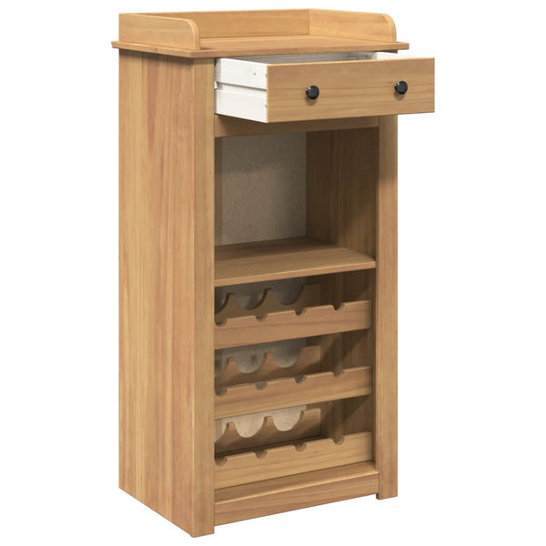 Weinregal Massivholz Kiefer 57x40x111,5 cm