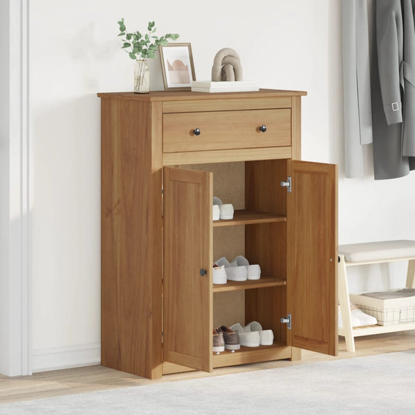 Massivholz Schuhschrank Kiefer 80x114 cm