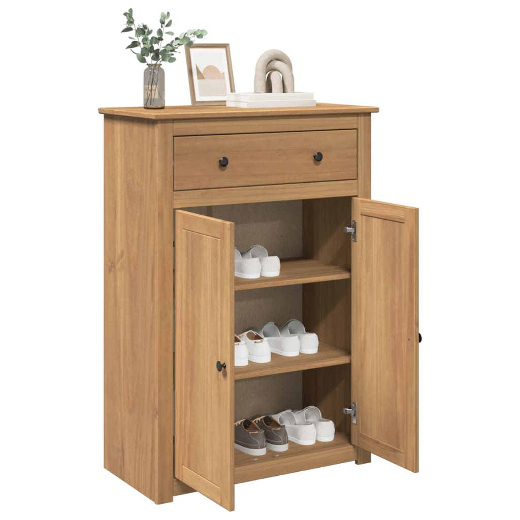 Massivholz Schuhschrank Kiefer 80x114 cm